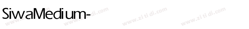 Siwa Medium字体转换